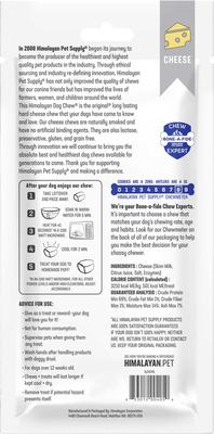Show full view: Himalayan Pet Supply Natural Cheese X-Large Dog Treats, 1 count slide 3 of 10