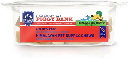 Show full view: Himalayan Pet Supply Piggy Bank Bacon Dog Treats, 32-oz tub slide 3 of 8