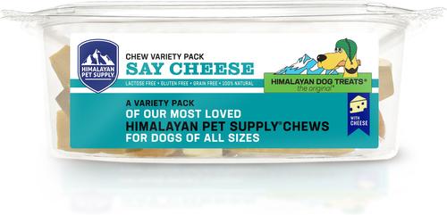 Show full view: Himalayan Pet Supply Say Cheese Variety Pack Dog Treats, 32-oz tub slide 3 of 7