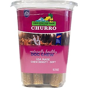 Himalayan Pet Supply Sweet Potato Churro Dental Dog Treats, 16-oz tub