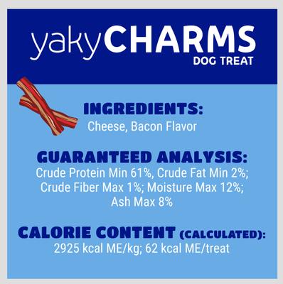 Show full view: Himalayan Pet Supply yaky CHARMS Bacon Dog Treats, 12 count slide 9 of 10