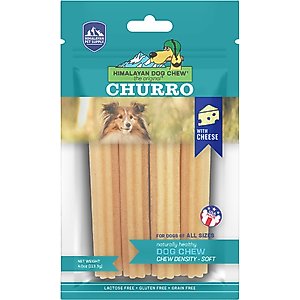 Himalayan Pet Supply yakyCHURRO Cheese Dog Treats, 4 count