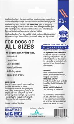 Show full view: Himalayan Pet Supply yakyCHURRO Real Bacon Flavor Dog Treats, 4 count slide 3 of 11