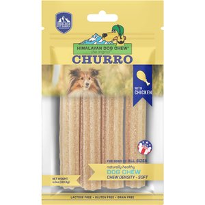 Himalayan Pet Supply yakyCHURRO Real Chicken Flavor Dog Treats, 4 count