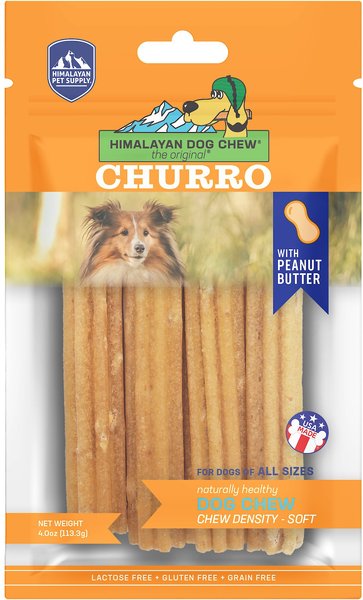 HIMALAYAN PET SUPPLY yakyCHURRO Real Peanut Butter Flavor Dog