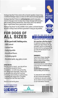 Show full view: Himalayan Pet Supply yakyCHURRO Real Peanut Butter Flavor Dog Treats, 4 count slide 3 of 10