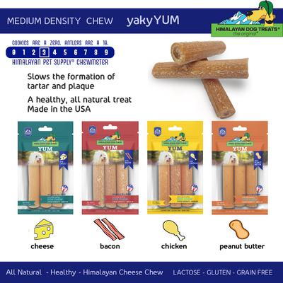 Show full view: Himalayan Pet Supply yakyYUM Himalayan Cheese Dog Treats, 3 count slide 7 of 9