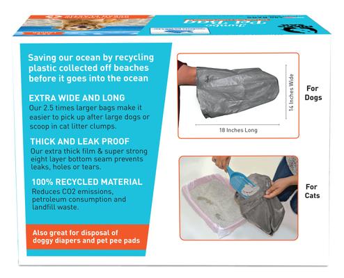 Show full view: Hippo Sak Ocean Pet Poop Bags, 480 count slide 2 of 6