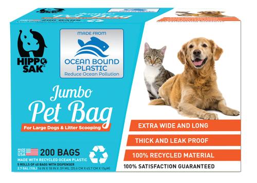 Show full view: Hippo Sak Ocean Pet Poop Bags with Dispenser, 200 count slide 1 of 6