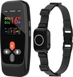 Hoistspark 4 in 1 Waterproof Dog Training Collar, Medium, Black
