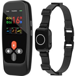 Hoistspark 4 in 1 Waterproof Dog Training Collar, Medium, Black