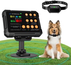 Hoistspark Last Technology 3 in 1 Radar Signal Wireless Electronic Fence Indoor & Outdoor Dog Training Collar, Medium, Black, 1 count slide 1 of 9