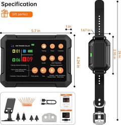 Hoistspark Last Technology 3 in 1 Radar Signal Wireless Electronic Fence Indoor & Outdoor Dog Training Collar, Medium, Black, 1 count slide 2 of 9