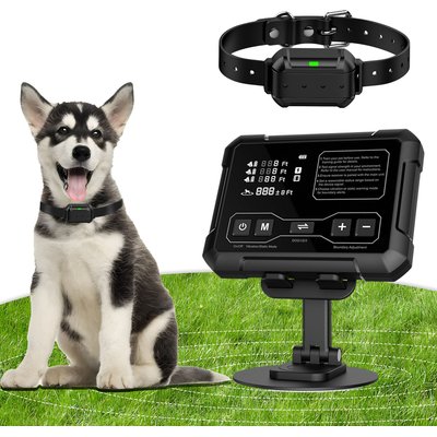 Hoistspark Hoistspark Last Technology Radar Signal Wireless Electronic Fence F900 Indoor & Outdoor Dog Training Collar, Medium, Black, 1 count