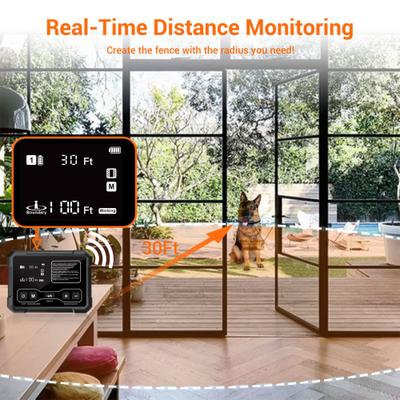 Show full view: Hoistspark Last Technology Radar Signal Wireless Electronic Fence F900 Indoor & Outdoor Dog Training Collar, Medium, Black, 1 count slide 5 of 10