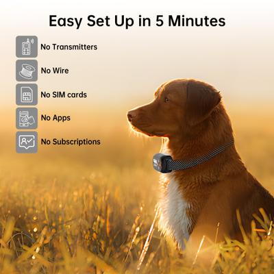 Show full view: Hoistspark Smart Wireless Electric Fence GPS Dog Collar Fence System, Medium, Black slide 6 of 11