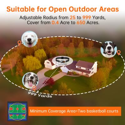 Show full view: Hoistspark Smart Wireless Electric Fence GPS Dog Collar Fence System, Medium, White slide 4 of 11