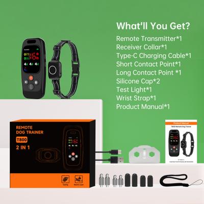 Show full view: Hoistspark T800 Waterproof Dog Training Collar, Medium, Black slide 10 of 11