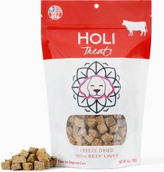 HOLI Beef Liver Grain-Free Freeze-Dried Dog Treats, 2-oz bag