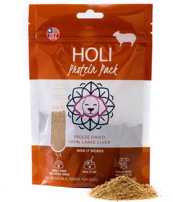 Show full view: HOLI Beef Liver, Lamb Liver, Rabbit Variety Pack Grain-Free Freeze-Dried Dog & Cat Food Topper, 2-oz bag, 3 count slide 5 of 8