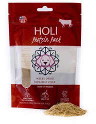 HOLI Beef Liver Protein Pack Grain-Free Freeze-Dried Dog Food Topper, 2-oz bag