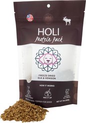 HOLI Elk & Venison Grain-Free Freeze-Dried Dog & Cat Food Topper, 3-oz bag