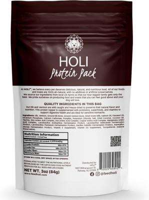 Show full view: HOLI Elk & Venison Protein Pack Grain-Free Freeze-Dried Dog & Cat Food Topper, 6-oz bag slide 6 of 7