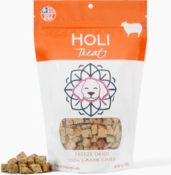 HOLI Lamb Liver Grain-Free Freeze-Dried Dog Treats, 4-oz bag