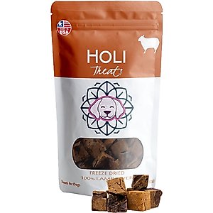 HOLI Lamb Liver Grain-Free Freeze-Dried Dog Treats, 4-oz bag