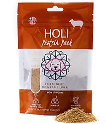 HOLI Lamb Liver Protein Pack Grain-Free Freeze-Dried Dog Food Topper, 4-oz bag
