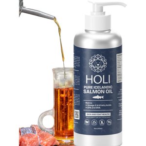 HOLI Pure Icelandic Salmon Oil Skin & Coat Health Dog Supplement, 10-fl oz bottle