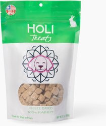 HOLI Rabbit Grain-Free Freeze-Dried Dog Treats, 3.5-oz bag