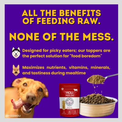 Show full view: HOLI Rabbit Protein Pack Grain-Free Freeze-Dried Dog Food Topper, 3.5-oz bag slide 5 of 9