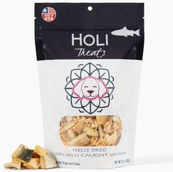 HOLI Wild Caught Salmon Grain-Free Freeze-Dried Dog Treats, 1.5-oz bag