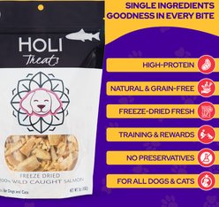 HOLI Wild Caught Salmon Grain-Free Freeze-Dried Dog Treats, 3-oz bag slide 2 of 8
