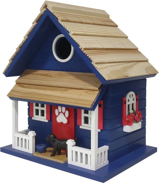 Show full view: Home Bazaar Bow Wow Birdhouse, Navy slide 1 of 8