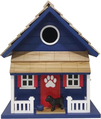 Show full view: Home Bazaar Bow Wow Birdhouse, Navy slide 2 of 8