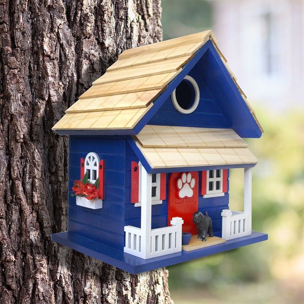 Show full view: Home Bazaar Bow Wow Birdhouse, Navy slide 8 of 8