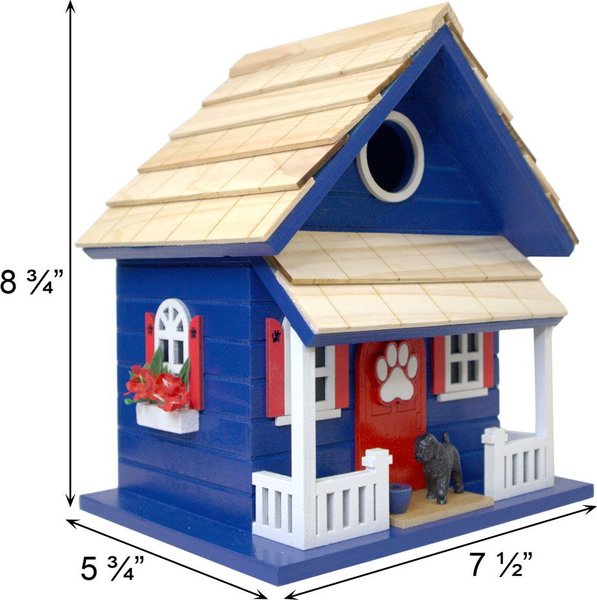 Show full view: Home Bazaar Bow Wow Birdhouse, Navy slide 6 of 8