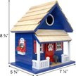 Show in main carousel: Home Bazaar Bow Wow Birdhouse, Navy slide 6 of 8