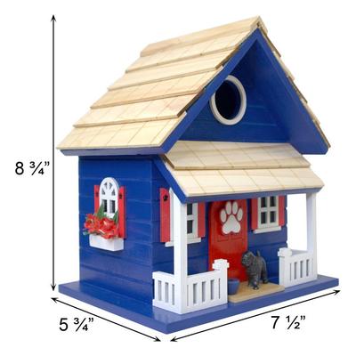 Show full view: Home Bazaar Bow Wow Birdhouse, Navy slide 6 of 8
