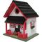 Show in main carousel: Home Bazaar Bow Wow Birdhouse, Red/White slide 1 of 9