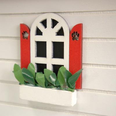 Show full view: Home Bazaar Bow Wow Birdhouse, Red/White slide 8 of 9