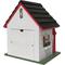 Show in main carousel: Home Bazaar Bow Wow Birdhouse, Red/White slide 6 of 9