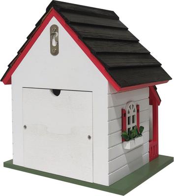 Show full view: Home Bazaar Bow Wow Birdhouse, Red/White slide 6 of 9