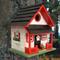 Show in main carousel: Home Bazaar Bow Wow Birdhouse, Red/White slide 9 of 9