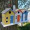 Show in main carousel: Home Bazaar Brighton Beach Huts Birdhouse, Yellow & Blue slide 3 of 4