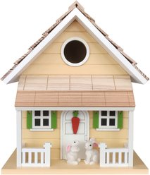Home Bazaar Bunny House Birdhouse, Yellow slide 2 of 9