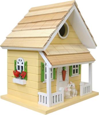 Show full view: Home Bazaar Bunny House Birdhouse, Yellow slide 3 of 9