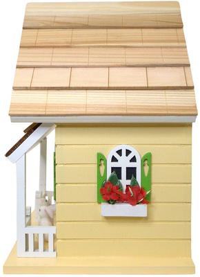 Show full view: Home Bazaar Bunny House Birdhouse, Yellow slide 4 of 9